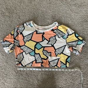 Urban outfitters geometric crop top